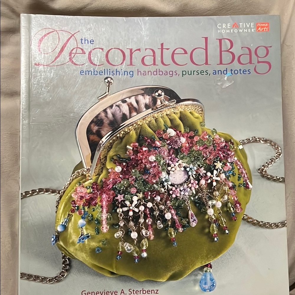 Embellished Green Velvet Handbag how to craft book